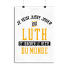 Affiche jouer du luth et ignorer le monde