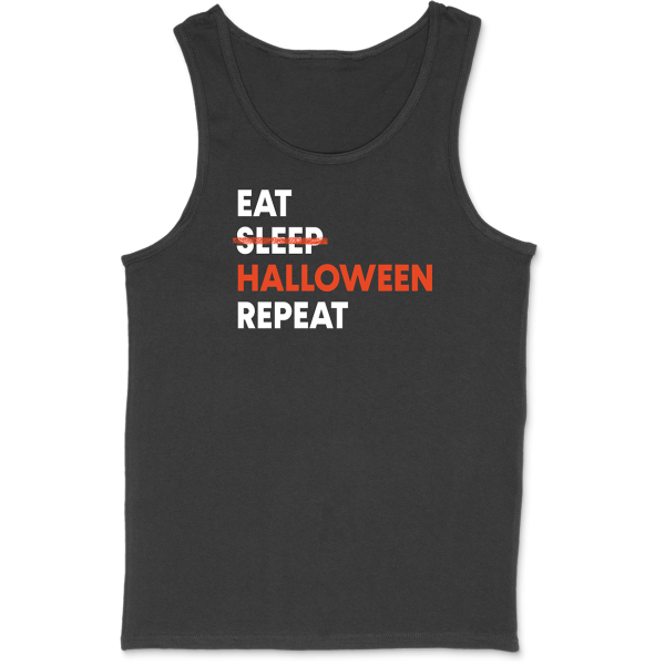 Debardeur homme Eat sleep halloween repeat