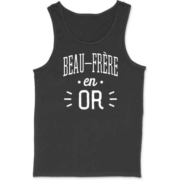 Debardeur homme beau-frere en or