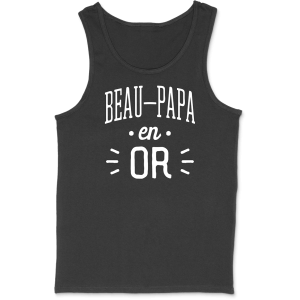 Debardeur homme beau-papa en or Debardeur homme beau-papa en or