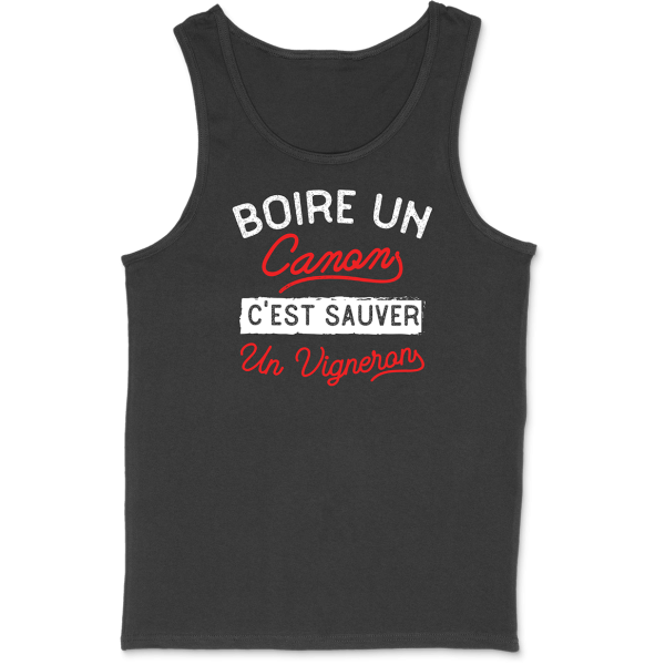 Debardeur homme boire pour sauver