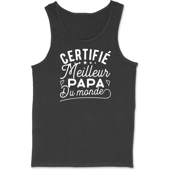 Debardeur homme certifie meilleur papa