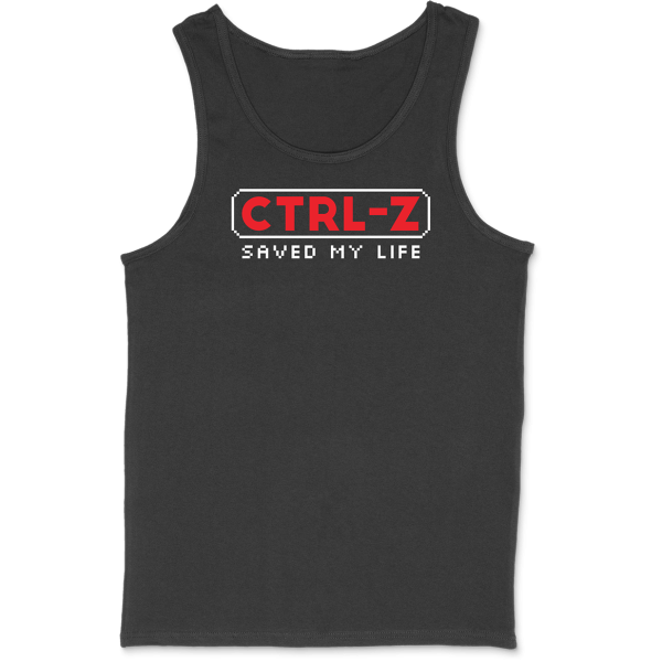 Debardeur homme ctrl-z saved my life