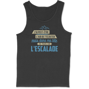 Debardeur homme dans ma tete escalade Debardeur homme dans ma tete escalade