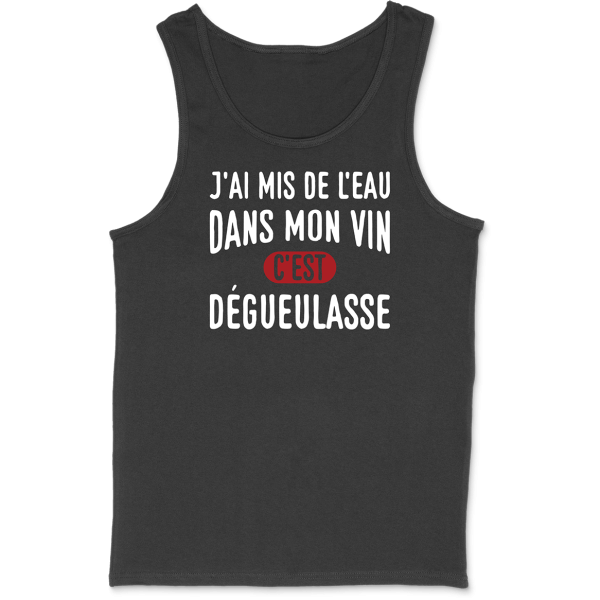 Debardeur homme de l’eau dans mon vin