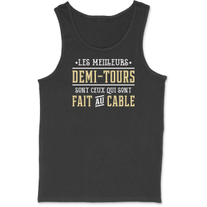 Debardeur homme demi-tours au cable Debardeur homme demi-tours au cable