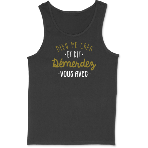 Debardeur homme dieu me crea Debardeur homme dieu me crea