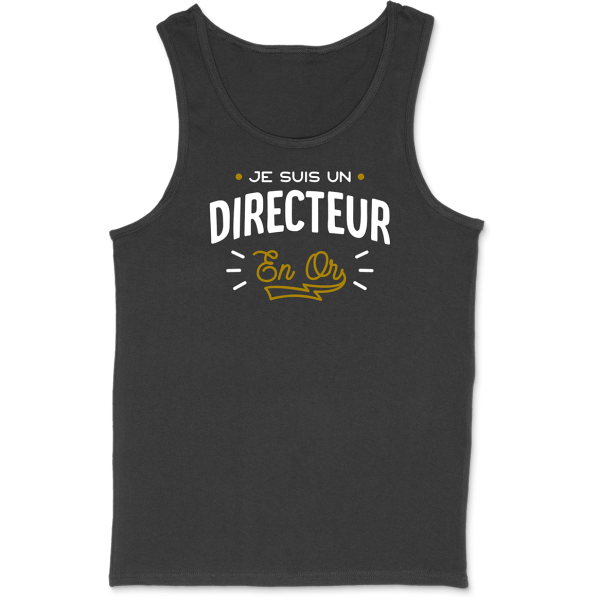 Debardeur homme directeur en or