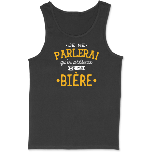 Debardeur homme en presence de ma biere Debardeur homme en presence de ma biere