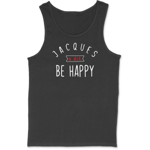 Debardeur homme jacques a dit be happy Debardeur homme jacques a dit be happy