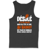Debardeur homme je suis au basket