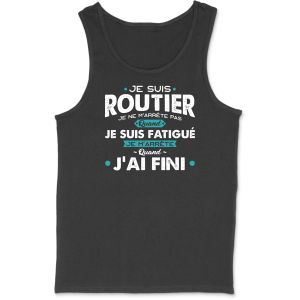 Debardeur homme je suis routier Debardeur homme je suis routier