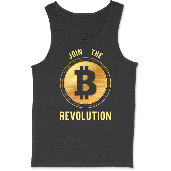 Debardeur homme join the revolution bitcoin