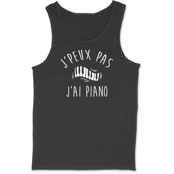 Debardeur homme j’peux pas j’ai piano