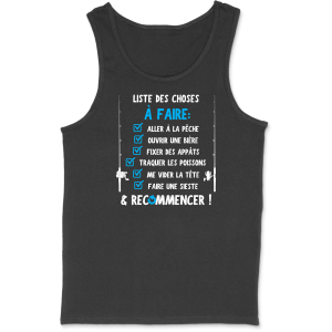 Debardeur homme la liste du pecheur Debardeur homme la liste du pecheur