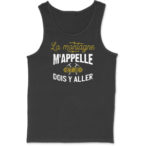 Debardeur homme la montagne m’appelle Debardeur homme la montagne m’appelle