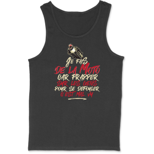 Debardeur homme la moto pour me defouler Debardeur homme la moto pour me defouler