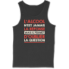 Debardeur homme l&rsquo;alcool n&rsquo;est jamais la reponse