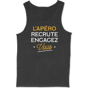 Debardeur homme l’apero recrute Debardeur homme l’apero recrute