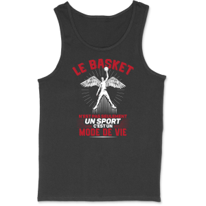 Debardeur homme le basket un mode de vie Debardeur homme le basket un mode de vie