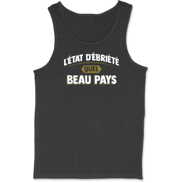 Debardeur homme l’etat d’ebriete