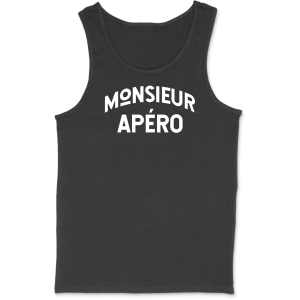 Debardeur homme monsieur apero Debardeur homme monsieur apero