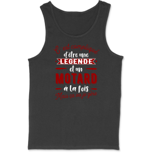 Debardeur homme motard et legende Debardeur homme motard et legende