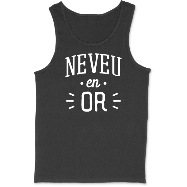 Debardeur homme neveu en or