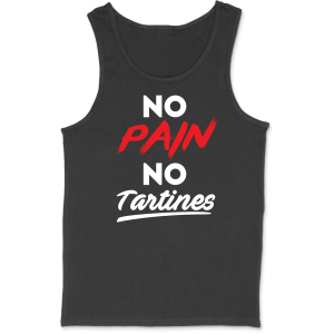 Debardeur homme no pain no tartines Debardeur homme no pain no tartines