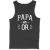 Debardeur homme papa en or