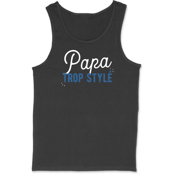 Debardeur homme papa trop style