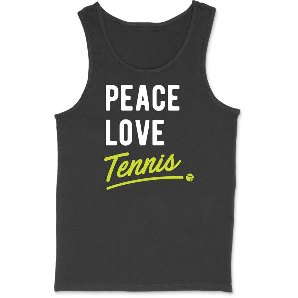 Debardeur homme peace, love, tennis