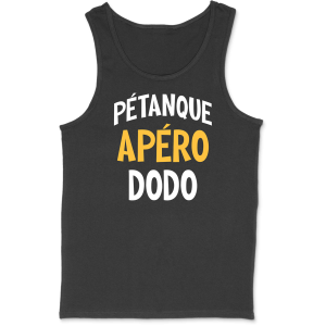 Debardeur homme petanque apero dodo Debardeur homme petanque apero dodo