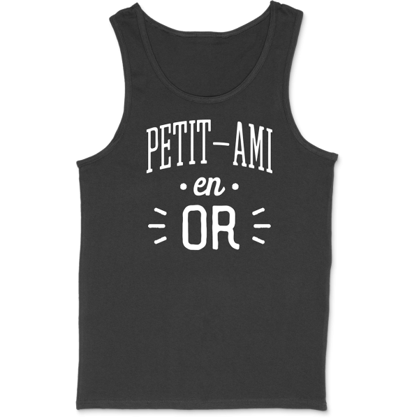 Debardeur homme petit-ami en or