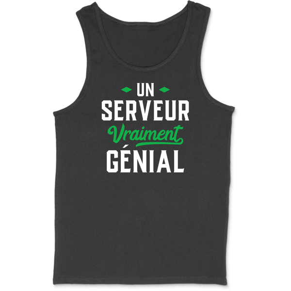 Debardeur homme serveur genial