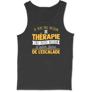Debardeur homme therapie escalade Debardeur homme therapie escalade