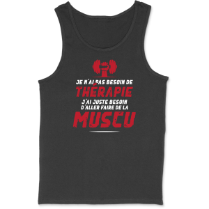 Debardeur homme therapie muscu Debardeur homme therapie muscu