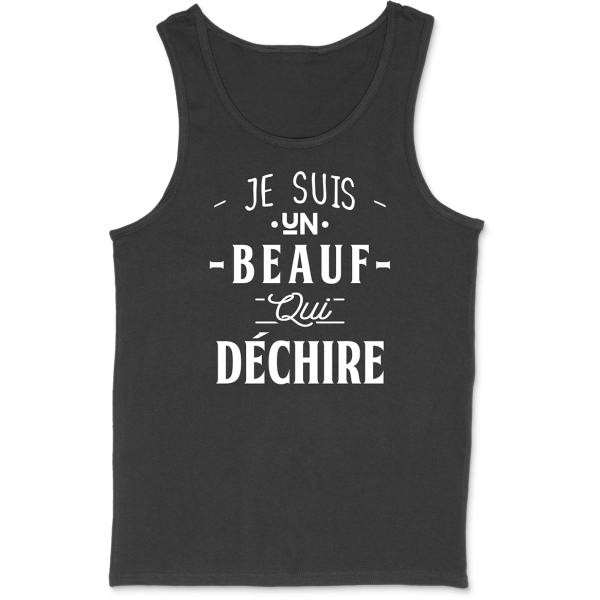 Debardeur homme un beauf qui dechire