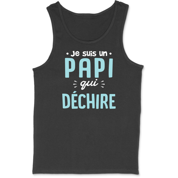 Debardeur homme un papi qui dechire