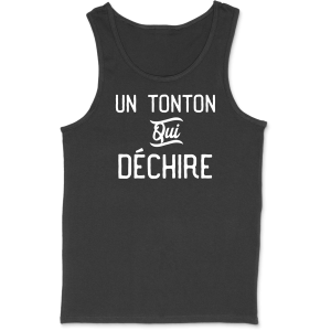 Debardeur homme un tonton qui dechire Debardeur homme un tonton qui dechire