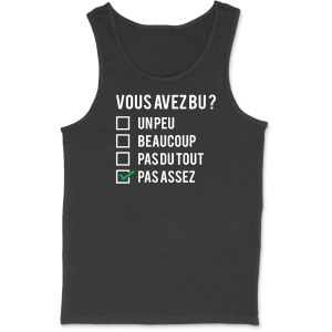 Debardeur homme vous avez bu un peu beaucoup Debardeur homme vous avez bu un peu beaucoup