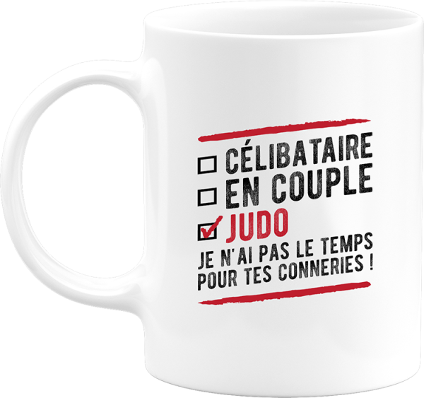 Mug celibataire en couple judo