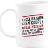 Mug celibataire en couple kali escrima