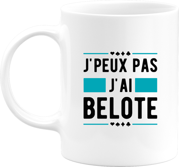 Mug j’peux pas j’ai belote