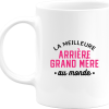 Mug la meilleure arriere grand mere au monde