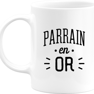 Mug parrain en or Mug parrain en or