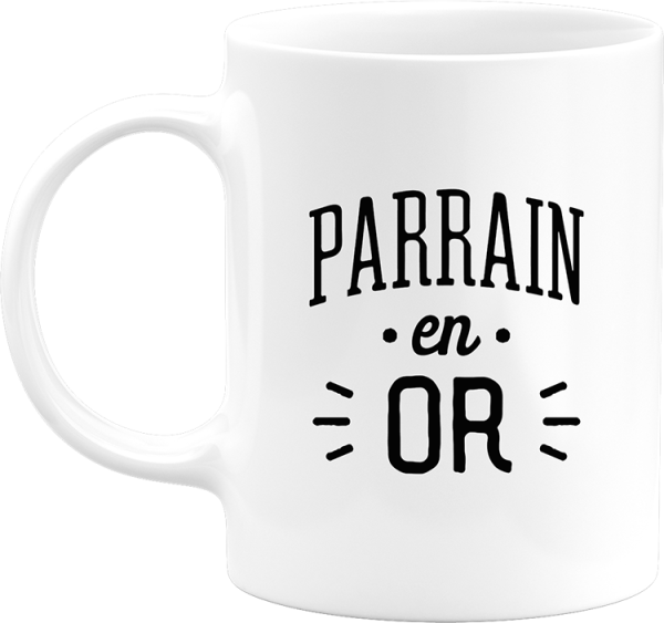 Mug parrain en or