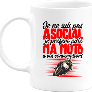 Mug pas asocial moto Mug pas asocial moto
