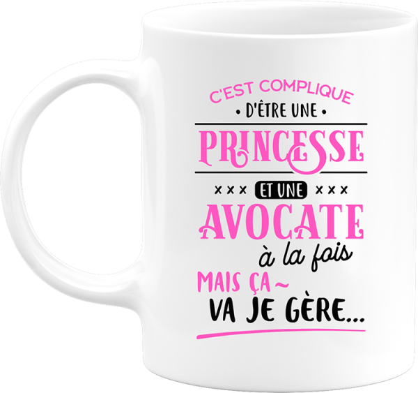 Mug princesse et avocate