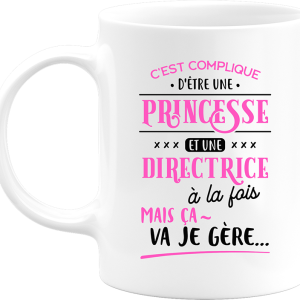 Mug princesse et directrice Mug princesse et directrice